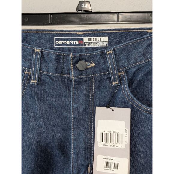 Carhartt FR Flame Resistant Relaxed Fit Jeans Blue Men's Size 34x32 NWT - Picture 3 of 16